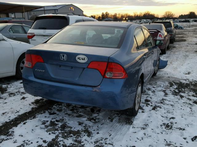 2HGFA16908H505757 - 2008 HONDA CIVIC EXL BLUE photo 4