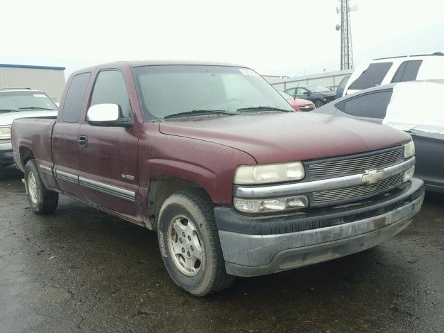 2GCEC19T211237563 - 2001 CHEVROLET SILVERADO BURGUNDY photo 1