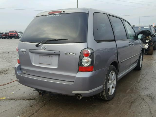 JM3LW28J740500142 - 2004 MAZDA MPV WAGON SILVER photo 4