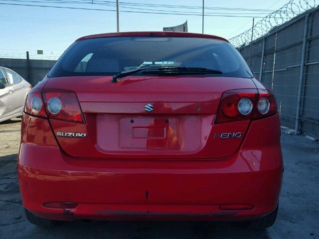 KL5JD66Z67K580876 - 2007 SUZUKI RENO RED photo 9