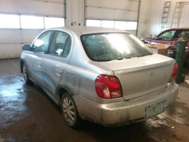 JTDBT123010185844 - 2001 TOYOTA ECHO SILVER photo 3