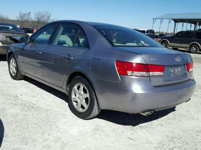 5NPEU46F06H128344 - 2006 HYUNDAI SONATA GLS BLUE photo 3