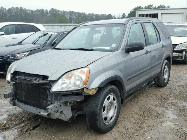 JHLRD68566C004904 - 2006 HONDA CR-V LX SILVER photo 2