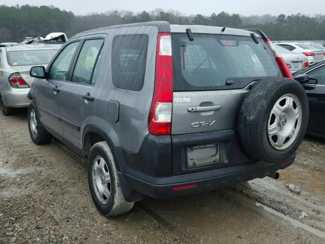 JHLRD68566C004904 - 2006 HONDA CR-V LX SILVER photo 3