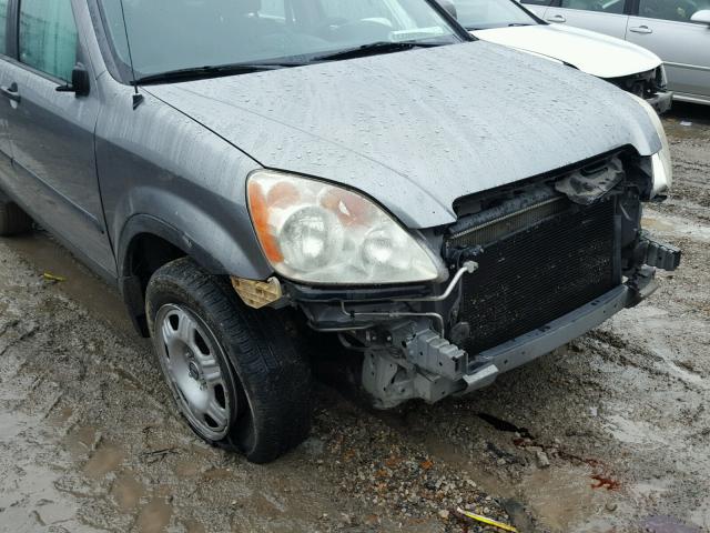 JHLRD68566C004904 - 2006 HONDA CR-V LX SILVER photo 9