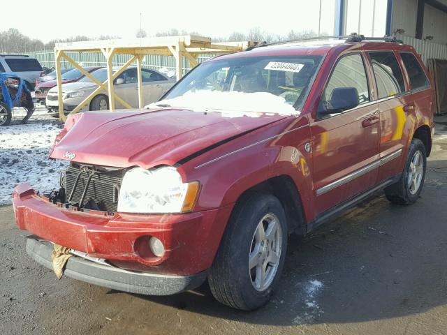 1J4HR58205C636607 - 2005 JEEP GRAND CHER MAROON photo 2