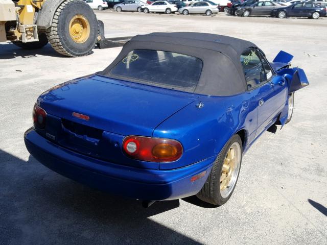 JM1NA3517N0307601 - 1992 MAZDA MX-5 MIATA BLUE photo 4