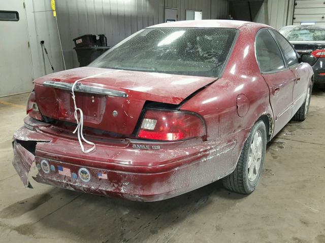 1MEFM50U22G651475 - 2002 MERCURY SABLE GS MAROON photo 4