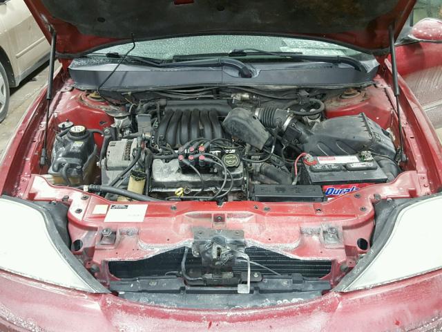 1MEFM50U22G651475 - 2002 MERCURY SABLE GS MAROON photo 7