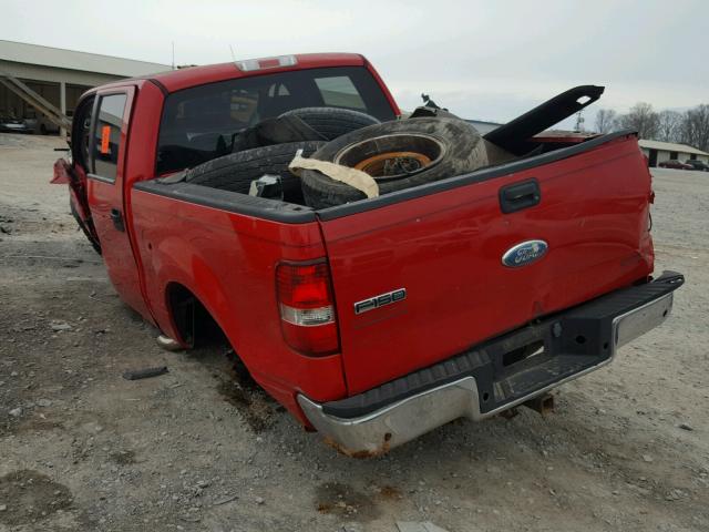 1FTPW12V46KD75057 - 2006 FORD F150 SUPER RED photo 3