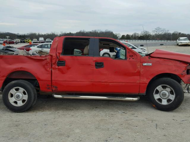 1FTPW12V46KD75057 - 2006 FORD F150 SUPER RED photo 9