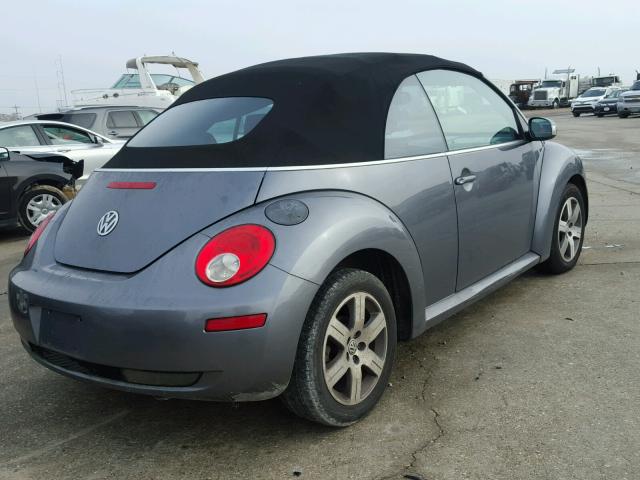 3VWPF31Y36M309399 - 2006 VOLKSWAGEN NEW BEETLE GRAY photo 4