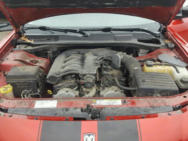 2B3KA43G68H270283 - 2008 DODGE CHARGER RED photo 7