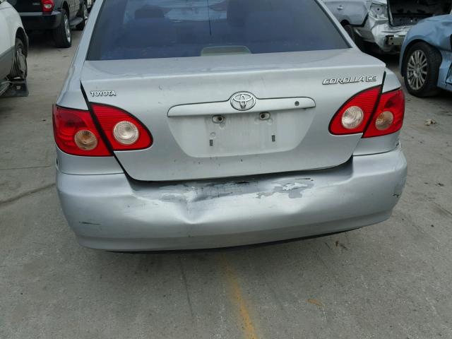 1NXBR32E66Z577668 - 2006 TOYOTA COROLLA CE SILVER photo 9