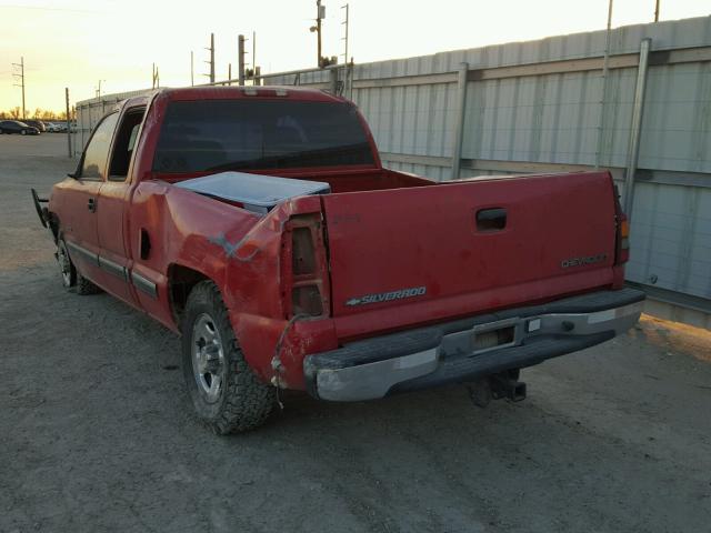 2GCEC19V921310088 - 2002 CHEVROLET SILVERADO RED photo 3