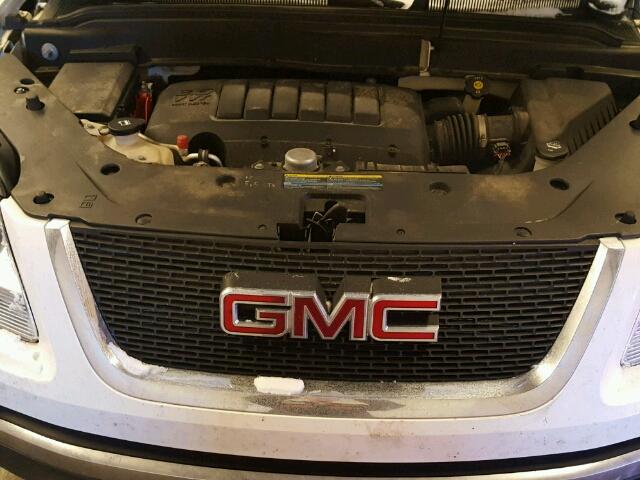 1GKLVKED7AJ164643 - 2010 GMC ACADIA SL WHITE photo 7