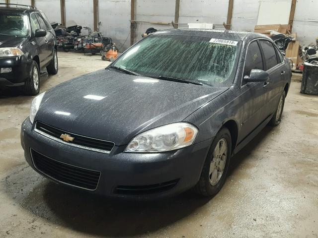 2G1WT57KX91226322 - 2009 CHEVROLET IMPALA 1LT CHARCOAL photo 2