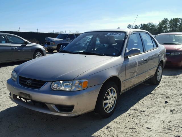 1NXBR12E81Z527657 - 2001 TOYOTA COROLLA CE BEIGE photo 2