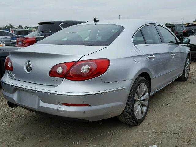 WVWMP7AN7CE543482 - 2012 VOLKSWAGEN CC SPORT SILVER photo 4