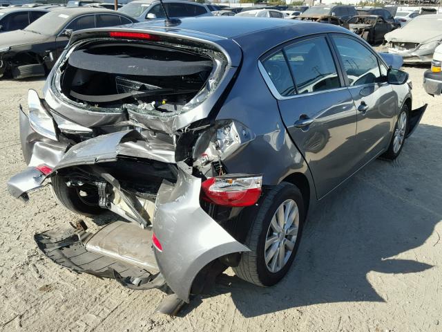 KNAFX5A86E5176534 - 2014 KIA FORTE EX GRAY photo 4