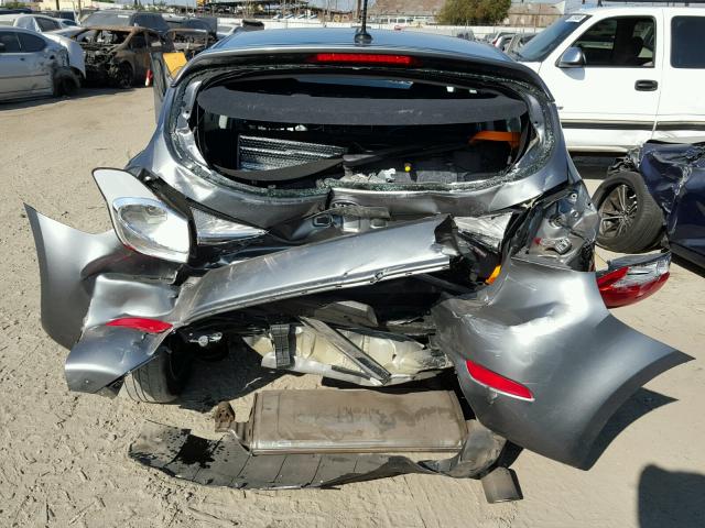 KNAFX5A86E5176534 - 2014 KIA FORTE EX GRAY photo 9