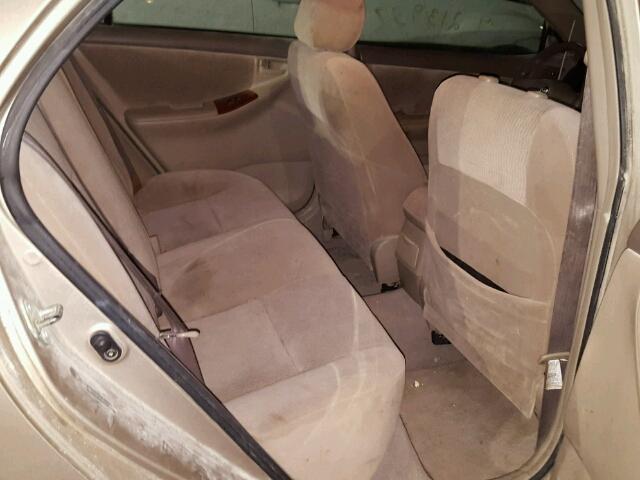 2T1BR32E35C451168 - 2005 TOYOTA COROLLA CE BEIGE photo 6