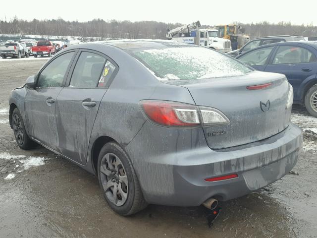 JM1BL1UG2C1539134 - 2012 MAZDA 3 I GRAY photo 3