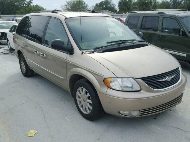 2C4GP54L22R700977 - 2002 CHRYSLER TOWN & COU GOLD photo 1