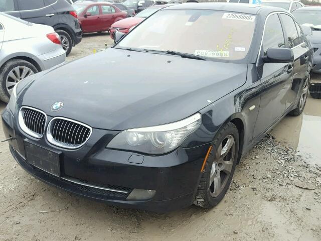 WBANW13538CZ83443 - 2008 BMW 535 I BLACK photo 2