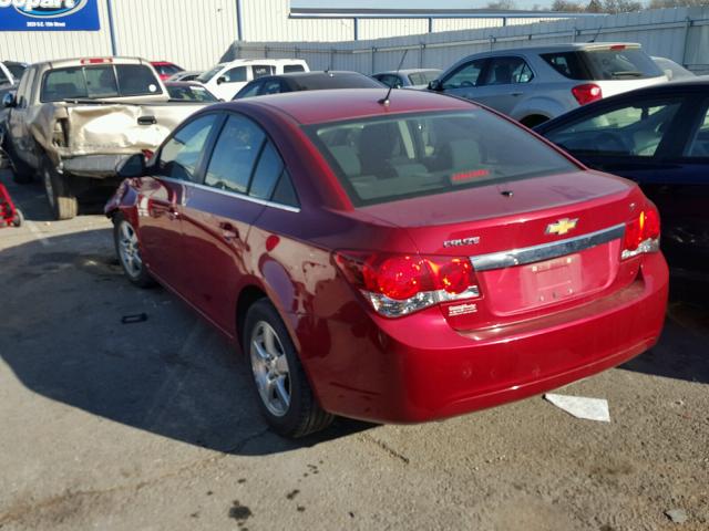 1G1PE5S96B7206144 - 2011 CHEVROLET CRUZE LT RED photo 3