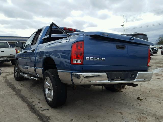 3D7HA18Z92G123180 - 2002 DODGE RAM 1500 BLUE photo 3