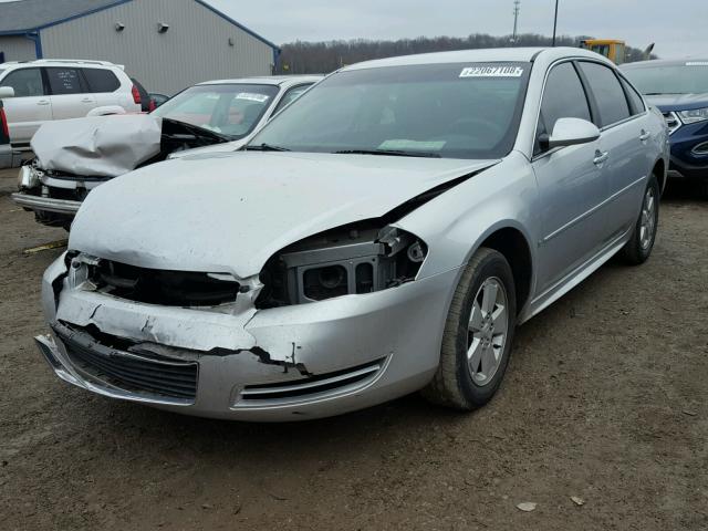 2G1WT57K191214298 - 2009 CHEVROLET IMPALA 1LT SILVER photo 2