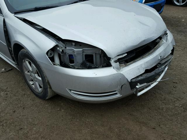 2G1WT57K191214298 - 2009 CHEVROLET IMPALA 1LT SILVER photo 9