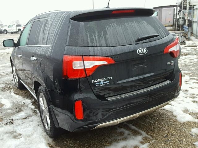 5XYKWDA74EG549065 - 2014 KIA SORENTO SX BLACK photo 3