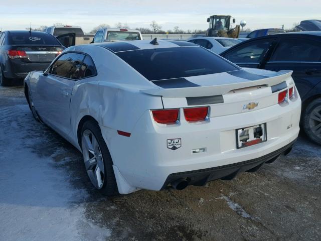 2G1FS1EW0A9215448 - 2010 CHEVROLET CAMARO SS WHITE photo 3