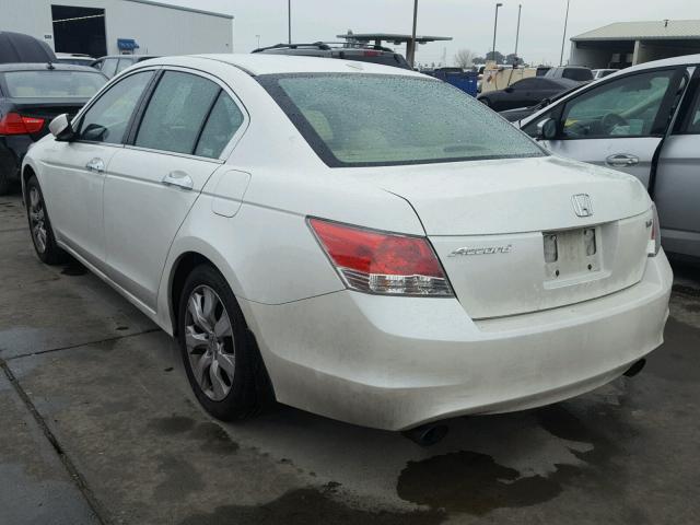 1HGCP36868A006500 - 2008 HONDA ACCORD EXL WHITE photo 3