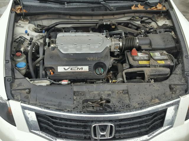 1HGCP36868A006500 - 2008 HONDA ACCORD EXL WHITE photo 7