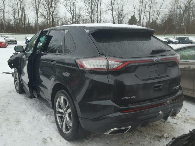 2FMTK4AP5FBC31120 - 2015 FORD EDGE SPORT BLACK photo 3