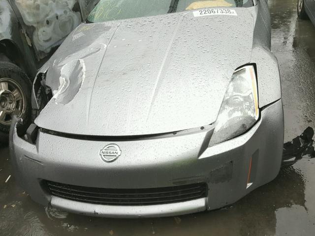 JN1AZ34D44T163783 - 2004 NISSAN 350Z COUPE SILVER photo 7