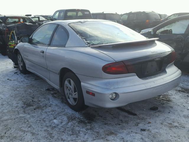 1G2JB12F027258183 - 2002 PONTIAC SUNFIRE SE SILVER photo 3