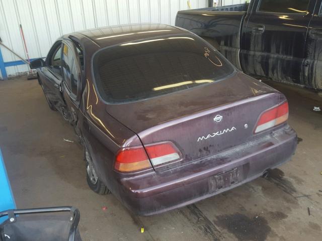 JN1CA21D7WM922597 - 1998 NISSAN MAXIMA MAROON photo 3