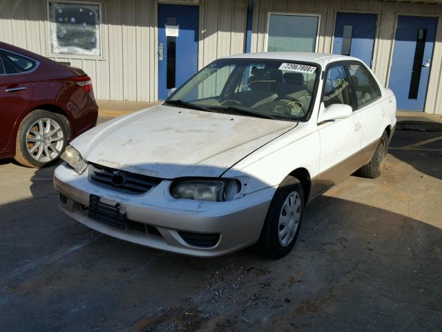 1NXBR12E11Z479743 - 2001 TOYOTA COROLLA CE WHITE photo 2