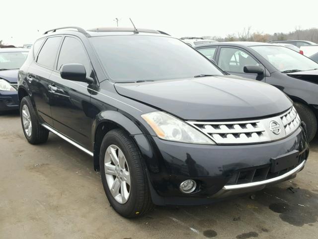 JN8AZ08W97W610042 - 2007 NISSAN MURANO SL BLACK photo 1