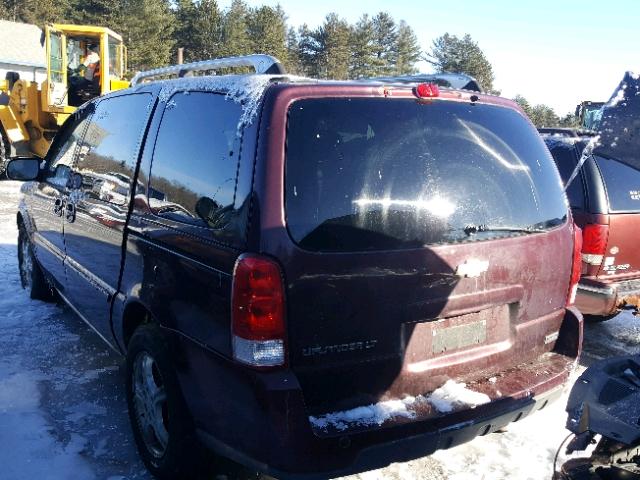 1GNDX33L96D139119 - 2006 CHEVROLET UPLANDER L MAROON photo 3