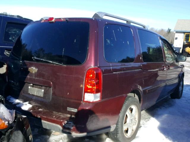 1GNDX33L96D139119 - 2006 CHEVROLET UPLANDER L MAROON photo 4