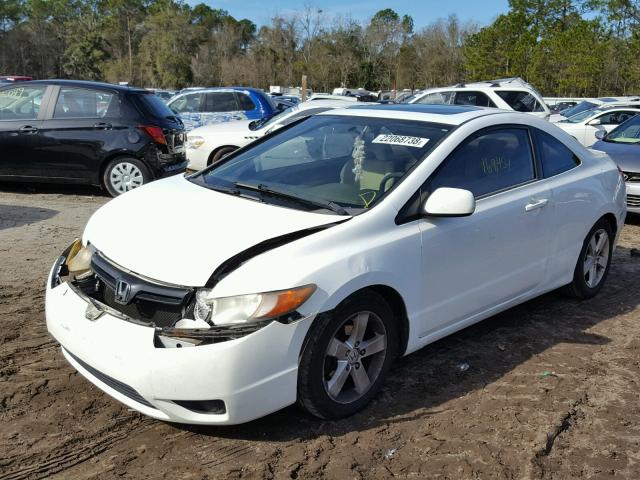 2HGFG12856H548435 - 2006 HONDA CIVIC EX WHITE photo 2