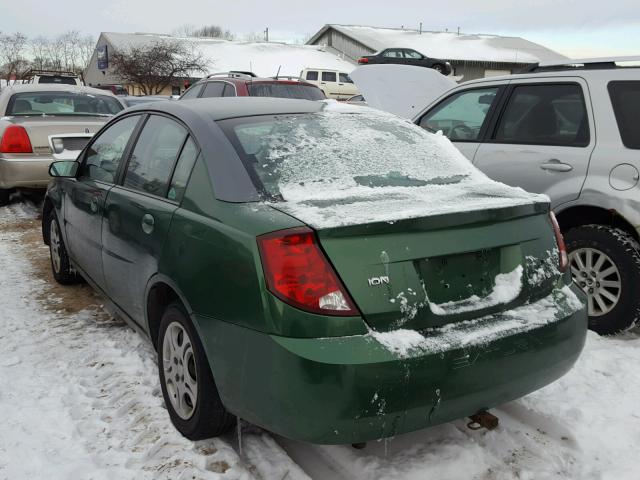 1G8AJ52F63Z153959 - 2003 SATURN ION LEVEL GREEN photo 3