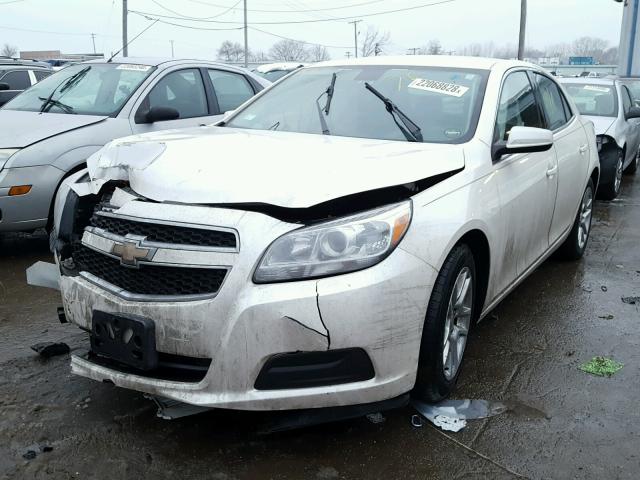 1G11D5RR1DF111000 - 2013 CHEVROLET MALIBU 1LT WHITE photo 2