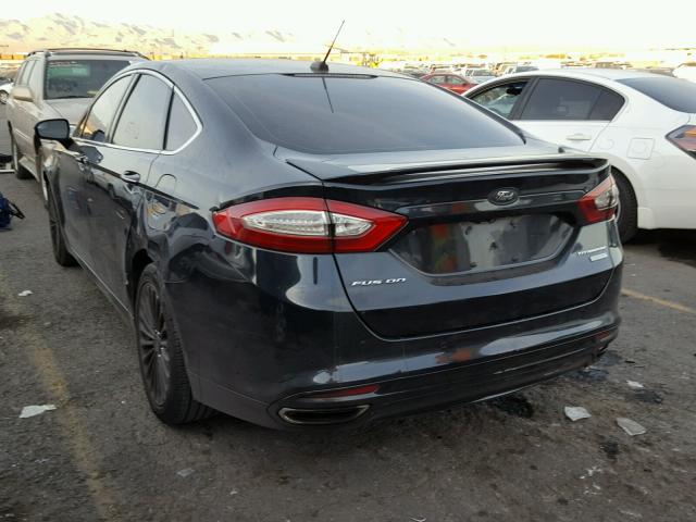 3FA6P0K98ER344433 - 2014 FORD FUSION TIT BLACK photo 3