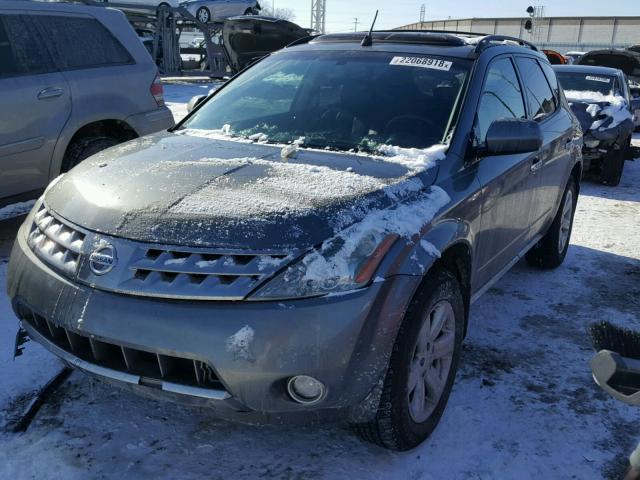 JN8AZ08T06W419923 - 2006 NISSAN MURANO SL GRAY photo 2